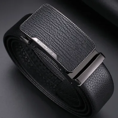Cosmic Lock Men’s Leather Belt